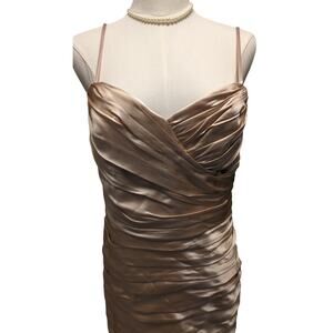 Jill Stuart Strapless Dress Ruching Design in Vintage Rose